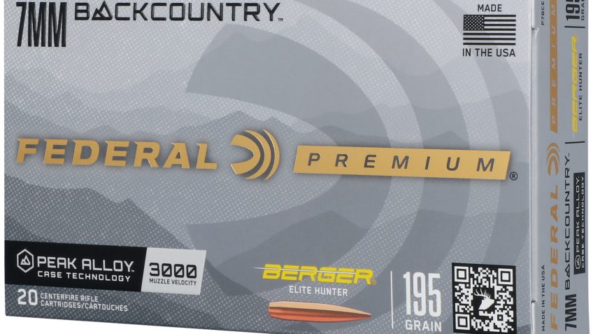 Federal 7mm Backcountry 195 Grain Berger Elite Hunter Peak Alloy Rifle Ammo, 20 Rounds, P7BCEH1