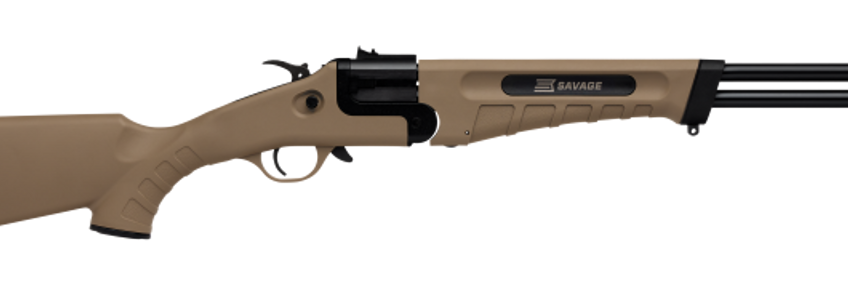 Savage 42 Takedown 22 Magnum/410 Ga, 20" Barrel, Flat Dark Earth, Black Rec, 2rd