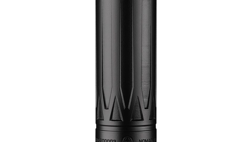 Dead Air Armament Nomad-TI XC Suppressor 300 Remington Mag, 7.03" Length, Titanium, Bead Blasted Finish, Silver, Xeno Adapter & DA124 Omni Brake