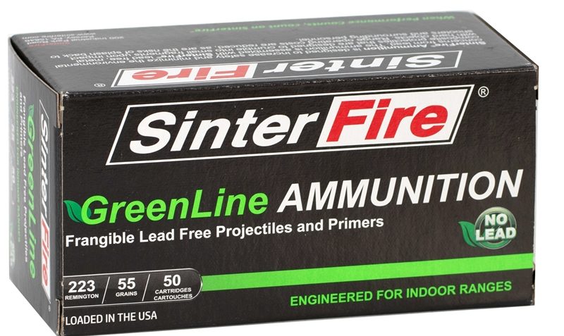 SinterFire GreenLine .223 Remington 55 Frangible Brass Rifle Ammo, 50 Rounds, SF22355GL-C