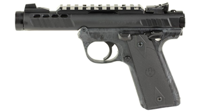 RUGER Mark IV 22/45 Lite 22LR 4.4in 2x 10rd Mags Kryptek Typhon Camo/Black Anodized Rimfire Pistol (43958)