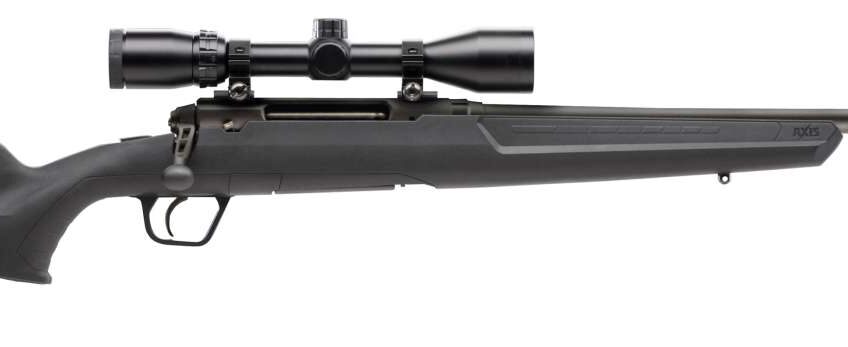 Savage Arms AXIS XP 22″ .308 Winchester 4Rd Bolt-Action Rifle w/ Scope – Black