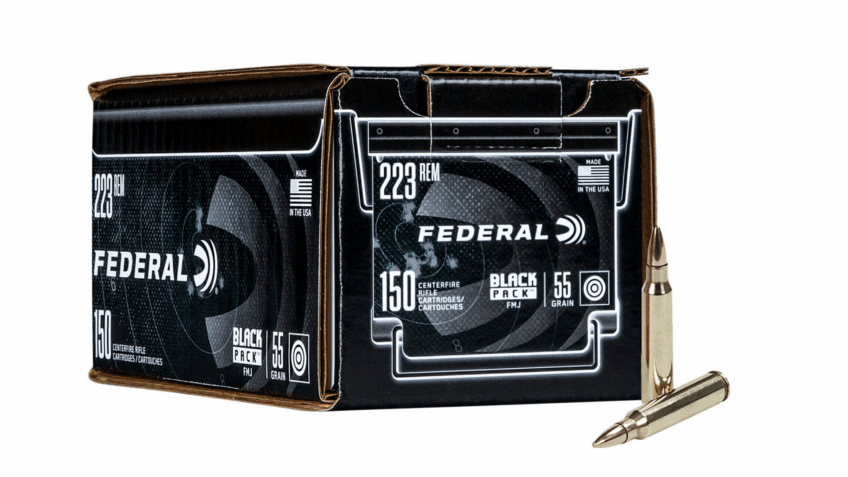 Black Pack Rifle, 223 Rem, 55 Grain, Full Metal Jacket, 3240 fps