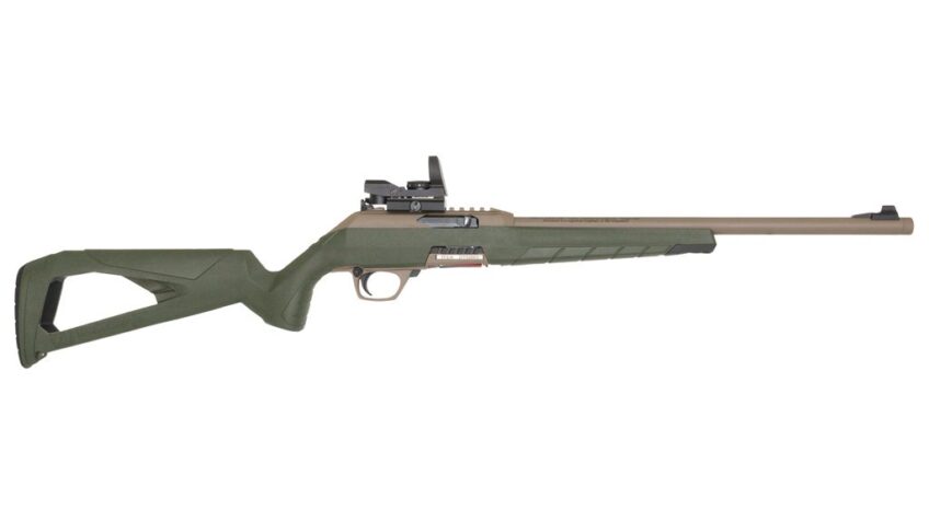 Winchester Wildcat Combo Rifle 22 LR. 16.5 in. Tan & OD Green with Reflex Sight