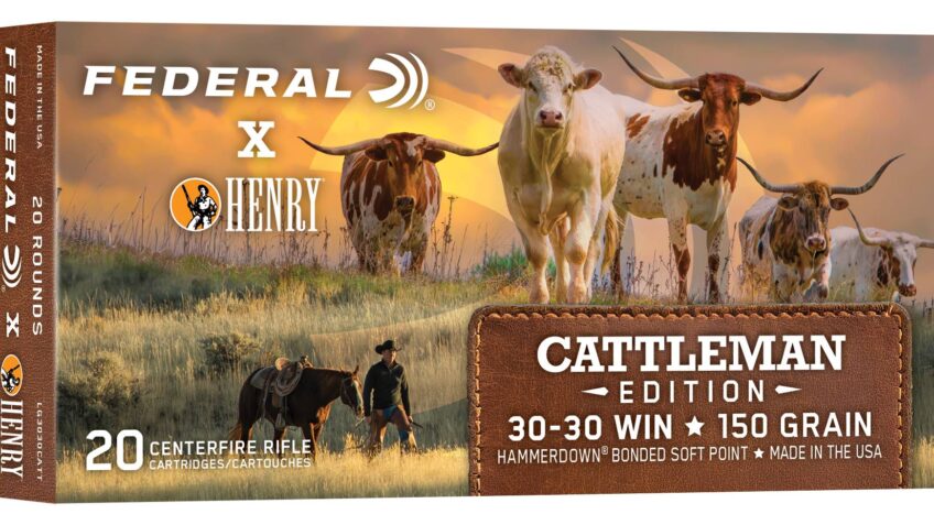 FEDERAL Henry Cattleman 30-30 Win 20rd 150Gr BSP Rifle Ammo (LG3030CATT)