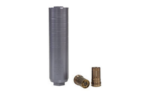Q LLC Trash Panda NFA Rifle Suppressor Clear Physical Vapor Deposition (PVD) 6.91 Inch, .223 Caliber, Fast-Attach®, Titanium