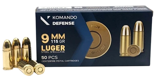Dickinson LLC BRASS/STL9mm Luger 115gr Full Metal Jacket 50 Per Box/20 Case