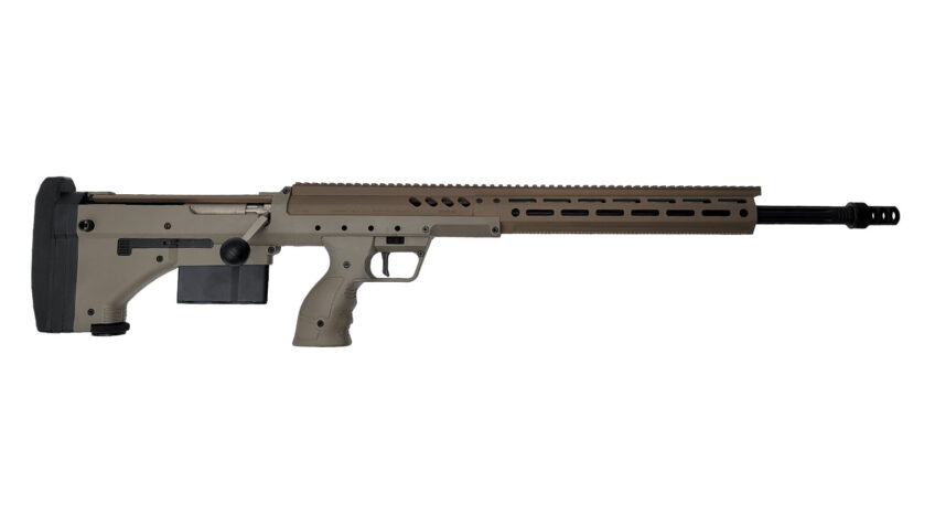 Desert Tech SRSRFMG26RFF SRS M2 338 Lapua Mag 5+1 26" Black Threaded Barrel, Flat Dark Earth Anodized Aluminum Receiver w/Picatinny Rail, M-LOK & Area 419 ARCA Lock Rail Handguard, Flat Dark Earth Cha