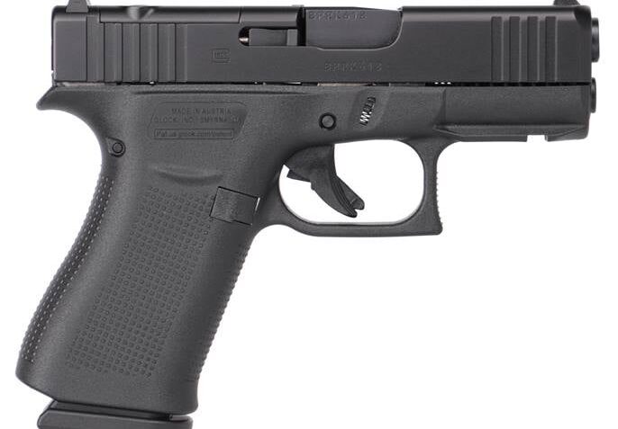Glock UX4350203FRMOS G43X MOS 9mm Luger 15+1 3.41" Black GMB Barrel, Black Steel Serrated w/Optic Slide, Black Polymer Frame w/Accessory Rail, Ambidextrous, USA Made